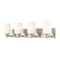 Z-Lite Soledad Vanity, 4-Light, 31.5 In.W x 6 In.L x 7.5 In.H, Brushed Nickel/White 485-4V-BN - alternate 1
